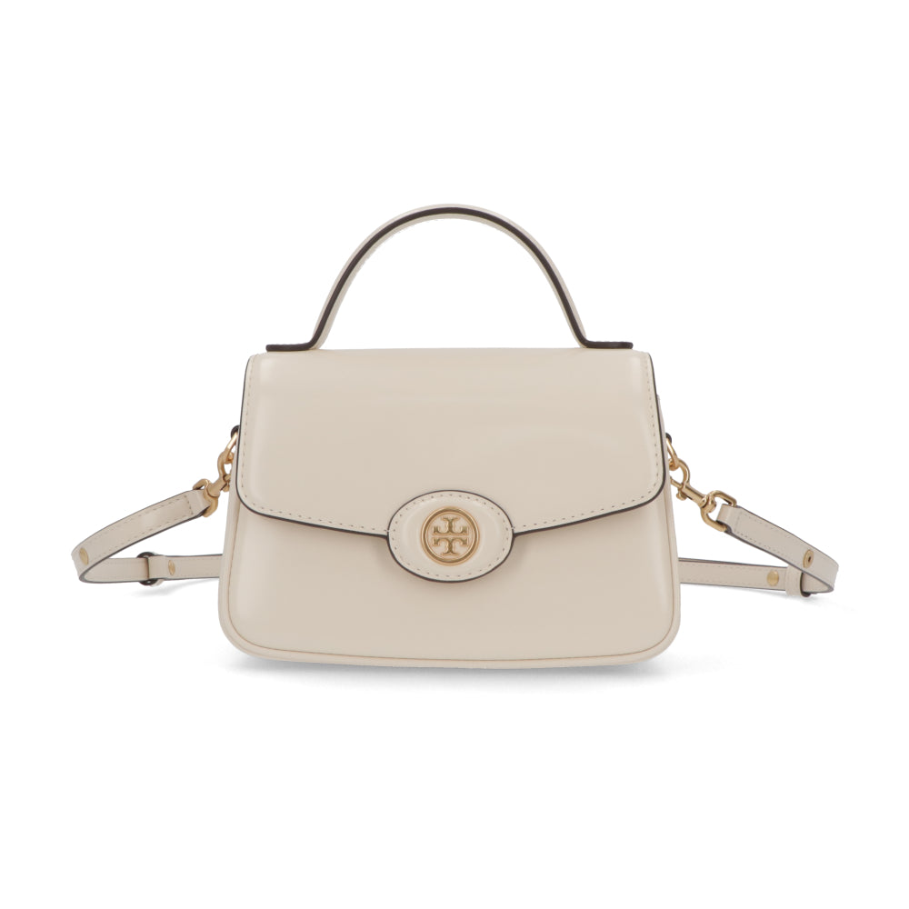 Tory Burch ハンドバッグ ROBINSON ライトクリーム ショルダーバッグ クロスボディ 2WAY 153233