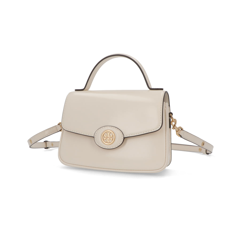 Tory Burch ハンドバッグ ROBINSON ライトクリーム ショルダーバッグ クロスボディ 2WAY 153233