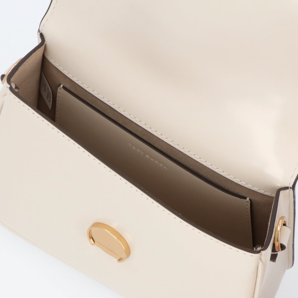 Tory Burch ハンドバッグ ROBINSON ライトクリーム ショルダーバッグ クロスボディ 2WAY 153233