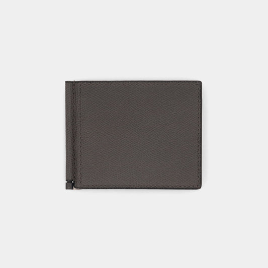 ヴァレクストラ VALEXTRA SGSR0080028LRDWG99 マネークリップ 財布 ブランド ダークグレー メンズ レディース 新品
