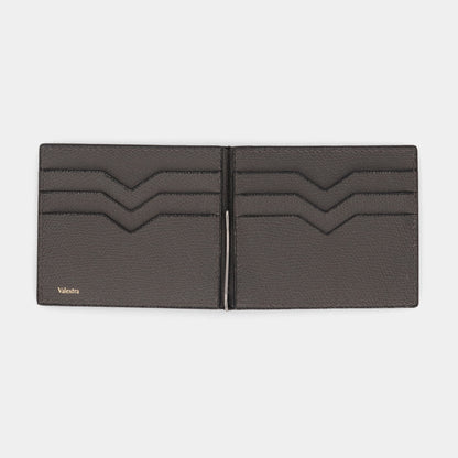 ヴァレクストラ VALEXTRA SGSR0080028LRDWG99 マネークリップ 財布 ブランド ダークグレー メンズ レディース 新品