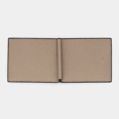 ヴァレクストラ VALEXTRA SGSR0080028LRDWG99 マネークリップ 財布 ブランド グレージュ オイスターグレー メンズ 新品