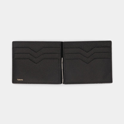 ヴァレクストラ VALEXTRA SGSR0080028LRDWG99 マネークリップ 財布 ブランド ブラック メンズ レディース 新品
