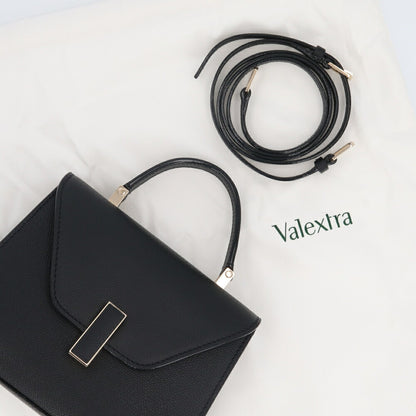 VALEXTRA ハンドバッグ イジィデ ミニ ISIDE MINI ブラック