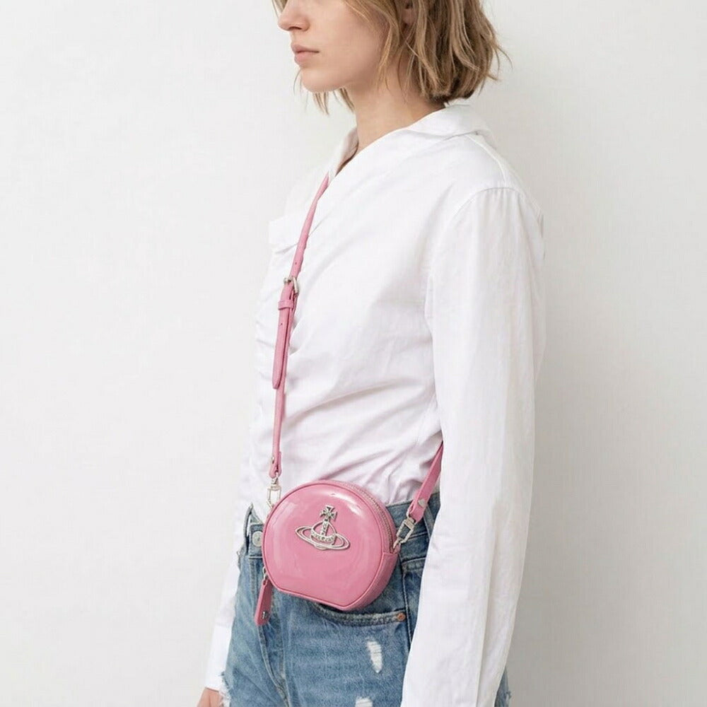 Vivienne Westwood ヴィヴィアン・ウエストウッド レディース バッグ ショルダーバッグ ピンク パープル ブラック ロゴ ミニバッグ 押し型 43030101
