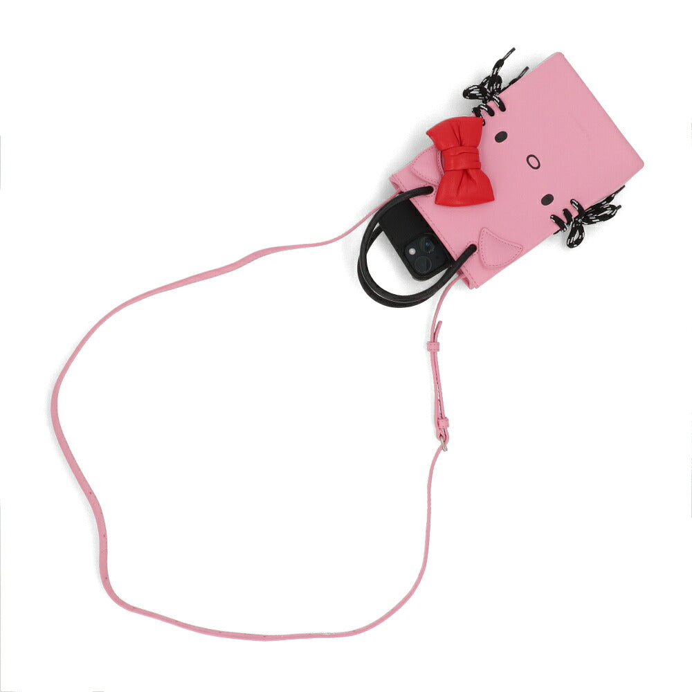 【中古/Aランク】 BALENCIAGA バレンシアガ レディース バッグ ショルダーバッグ ピンク レザー フォンホルダー サンリオ 619043 1CBP3