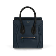 【中古/ABランク】CELINE セリーヌ レディース バッグ ハンドバッグ ラゲージ マイクロ ブルー系 廃盤 トートバッグ 167793RSB