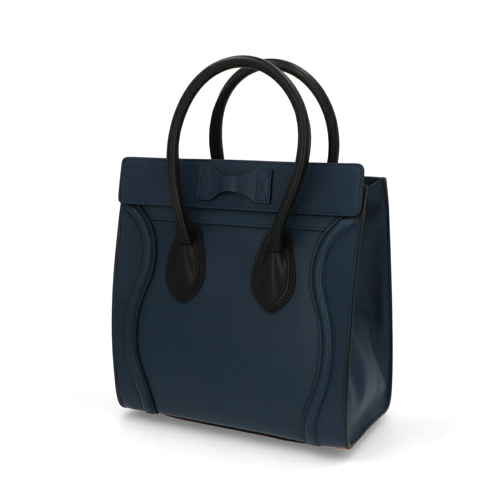 【中古/ABランク】CELINE セリーヌ レディース バッグ ハンドバッグ ラゲージ マイクロ ブルー系 廃盤 トートバッグ 167793RSB