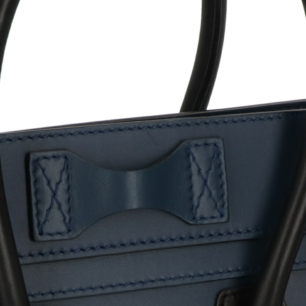 【中古/ABランク】CELINE セリーヌ レディース バッグ ハンドバッグ ラゲージ マイクロ ブルー系 廃盤 トートバッグ 167793RSB