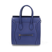 【中古/Bランク】CELINE セリーヌ レディース バッグ ハンドバッグ ラゲージ ブルー系 レザー シリアルあり ミニショッパー 165213