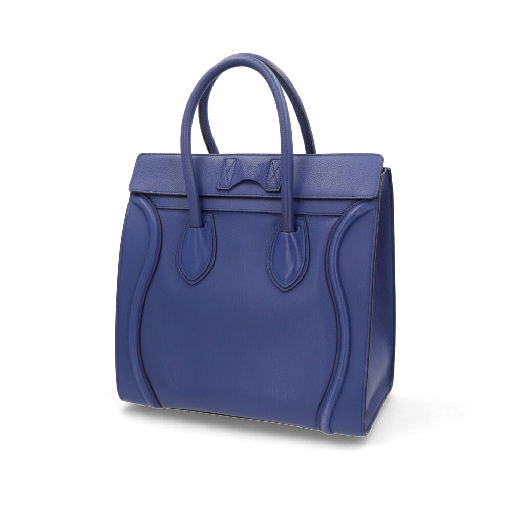 【中古/Bランク】CELINE セリーヌ レディース バッグ ハンドバッグ ラゲージ ブルー系 レザー シリアルあり ミニショッパー 165213