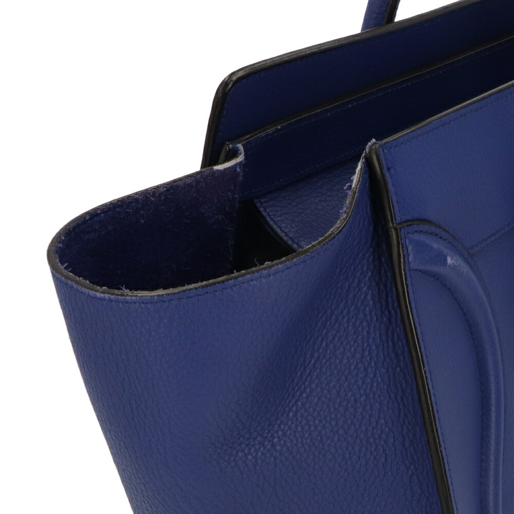【中古/Bランク】CELINE セリーヌ レディース バッグ ハンドバッグ ラゲージ ブルー系 レザー シリアルあり ミニショッパー 165213