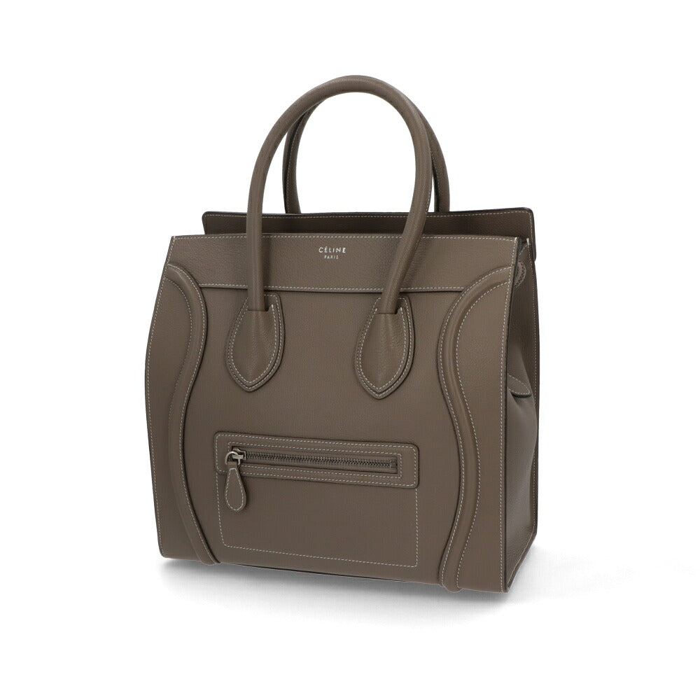 【中古/Aランク】CELINE セリーヌ レディース バッグ ハンドバッグ ラゲージミディアムショッパー グレージュ系 廃盤