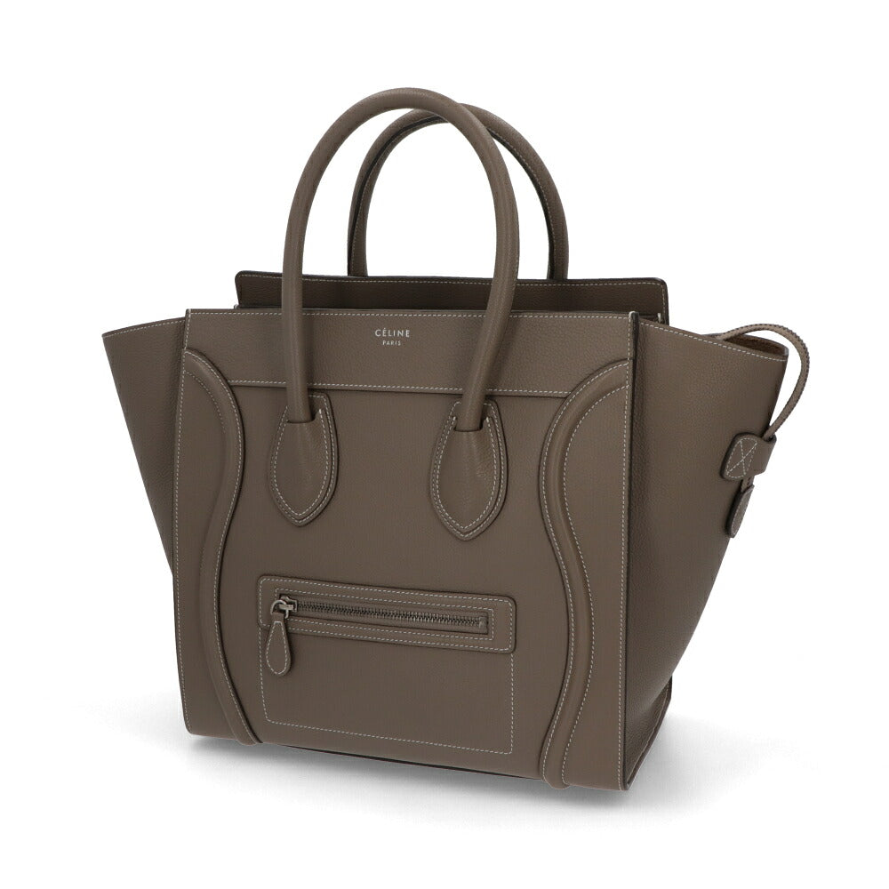 【中古/Aランク】CELINE セリーヌ レディース バッグ ハンドバッグ ラゲージミディアムショッパー グレージュ系 廃盤