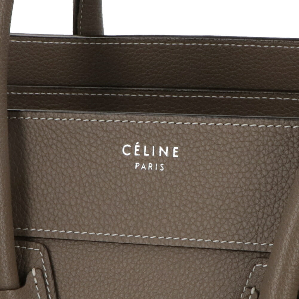 【中古/Aランク】CELINE セリーヌ レディース バッグ ハンドバッグ ラゲージミディアムショッパー グレージュ系 廃盤