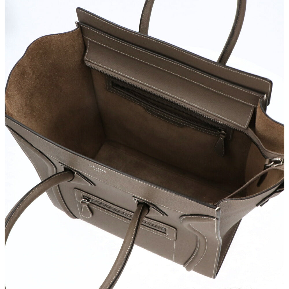 【中古/Aランク】CELINE セリーヌ レディース バッグ ハンドバッグ ラゲージミディアムショッパー グレージュ系 廃盤