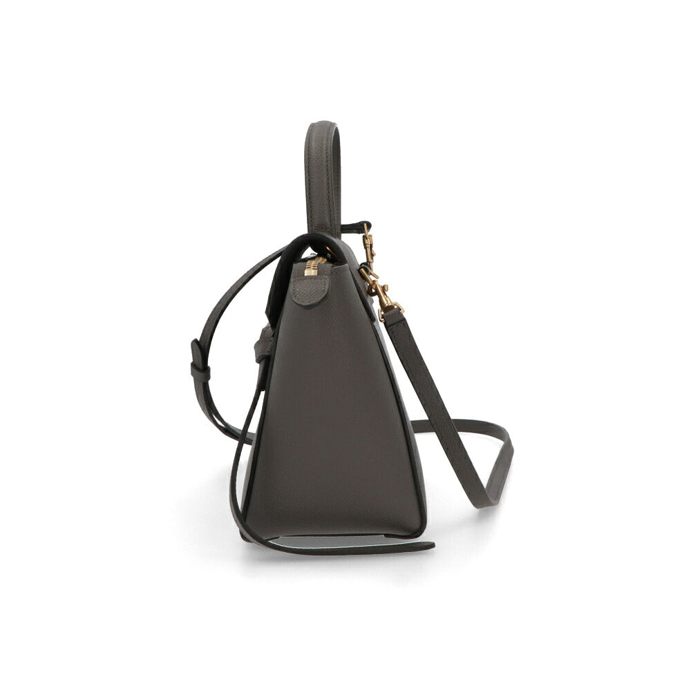 【中古/Aランク】 CELINE セリーヌ レディース バッグ ハンドバッグ ベルトバッグ ナノ グレー系 カーフ ショルダーバッグ