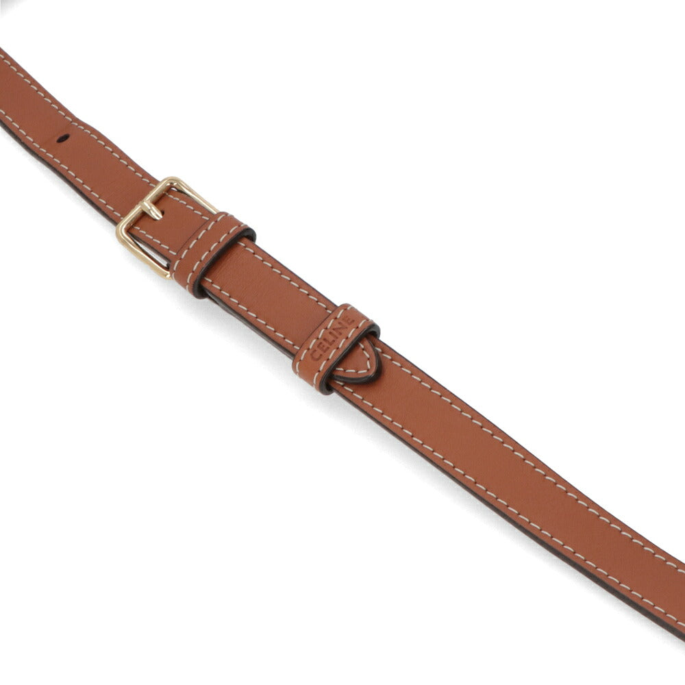 【中古/Aランク】CELINE セリーヌ レディース バッグ ショルダーバッグ フォルコミディアム ブラック×ブラウン系 レザー シリアルあり クロスボディバッグ 191502BZJ04LU
