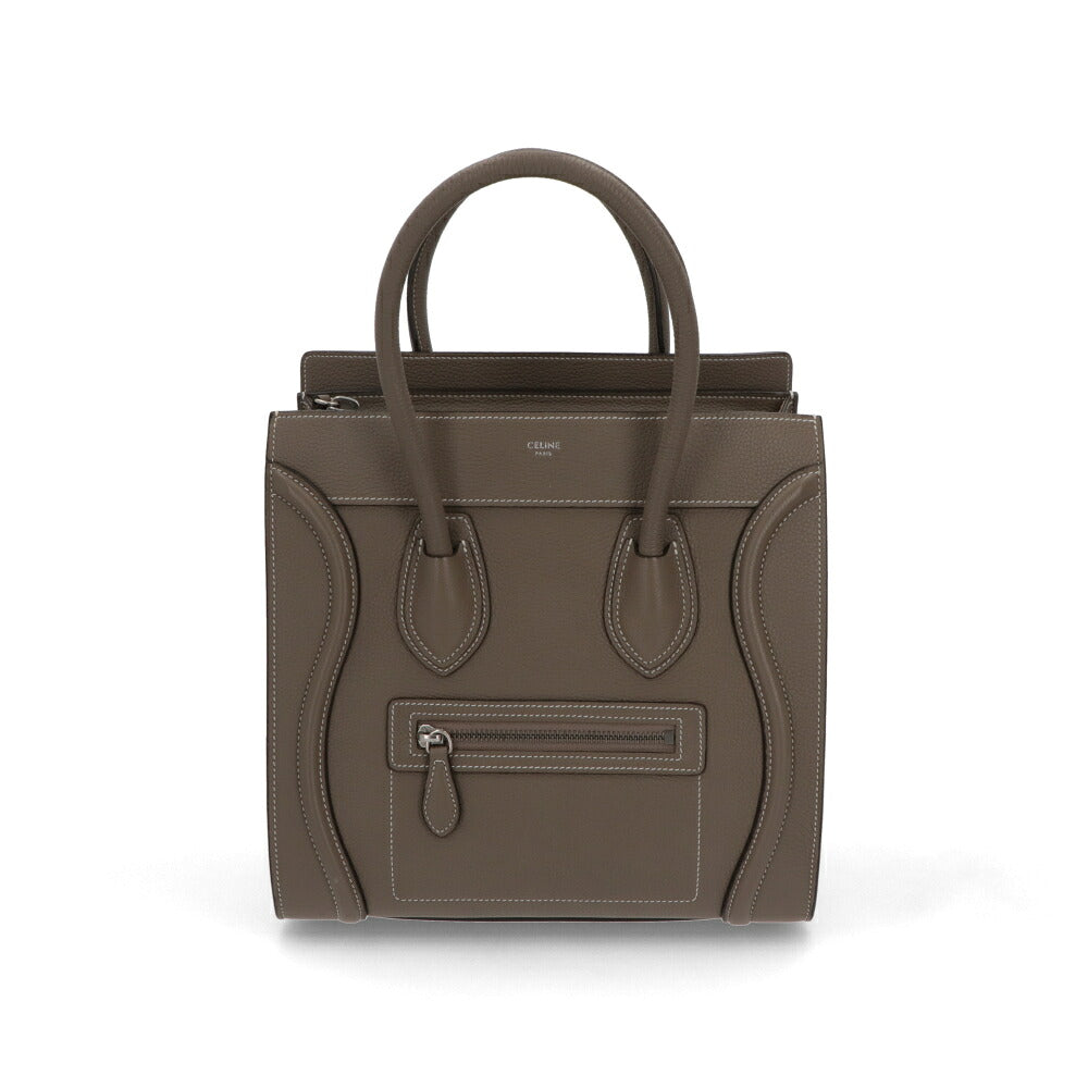 【中古/Aランク】CELINE セリーヌ レディース バッグ ハンドバッグ ラゲージ マイクロ グレージュ系 廃盤