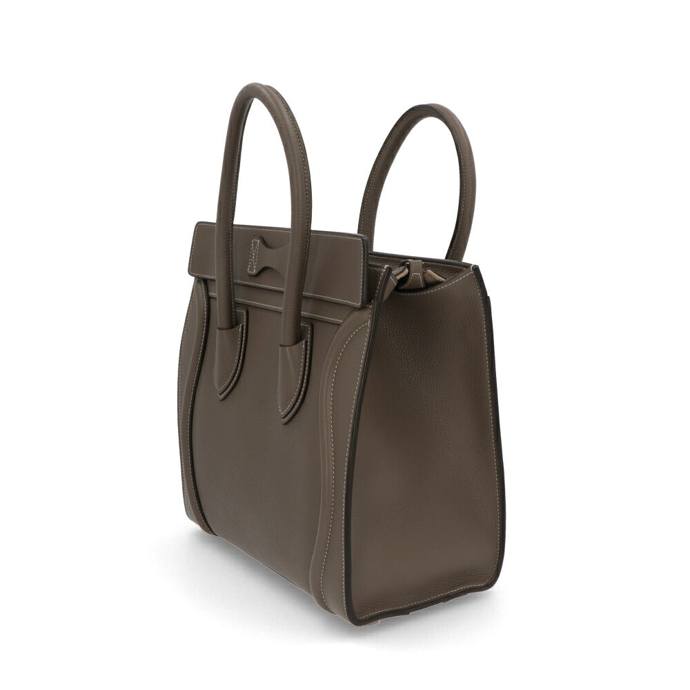 【中古/Aランク】CELINE セリーヌ レディース バッグ ハンドバッグ ラゲージ マイクロ グレージュ系 廃盤