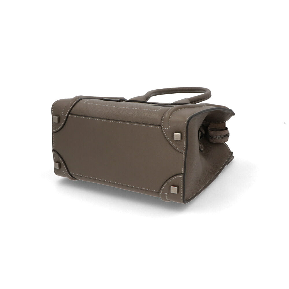 【中古/Aランク】CELINE セリーヌ レディース バッグ ハンドバッグ ラゲージ マイクロ グレージュ系 廃盤