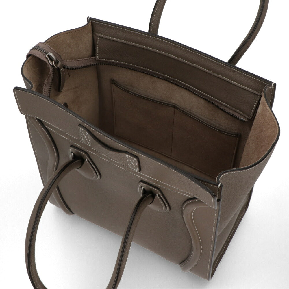 【中古/Aランク】CELINE セリーヌ レディース バッグ ハンドバッグ ラゲージ マイクロ グレージュ系 廃盤