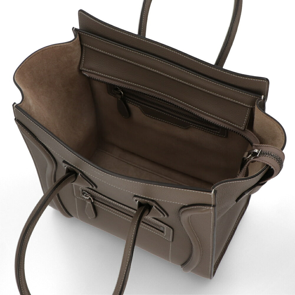 【中古/Aランク】CELINE セリーヌ レディース バッグ ハンドバッグ ラゲージ マイクロ グレージュ系 廃盤