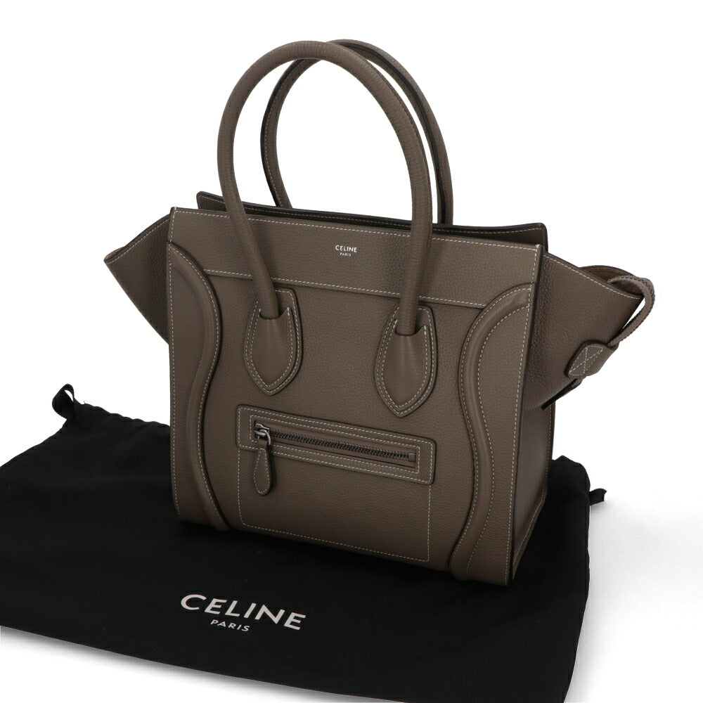 【中古/Aランク】CELINE セリーヌ レディース バッグ ハンドバッグ ラゲージ マイクロ グレージュ系 廃盤