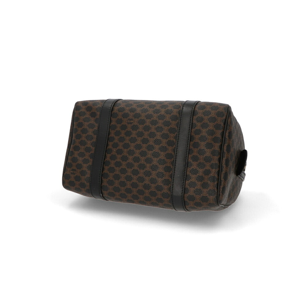 【中古/Bランク】 CELINE セリーヌ レディース バッグ ハンドバッグ マカダム ブラウン×ブラック系 レザー シリアルあり モノグラム トリオンフ