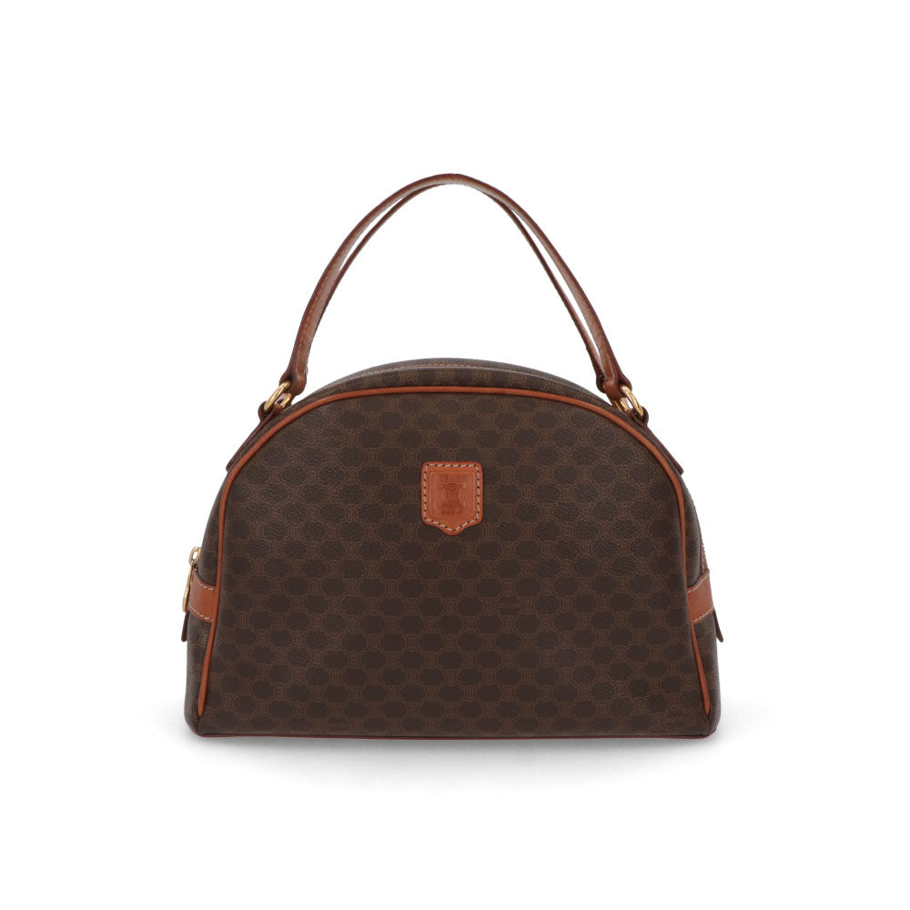 【中古/ABランク】 CELINE セリーヌ レディース バッグ ハンドバッグ マカダム ブラウン系 PVCレザー シリアルあり ヴィンテージ