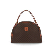 【中古/ABランク】 CELINE セリーヌ レディース バッグ ハンドバッグ マカダム ブラウン系 PVCレザー シリアルあり ヴィンテージ