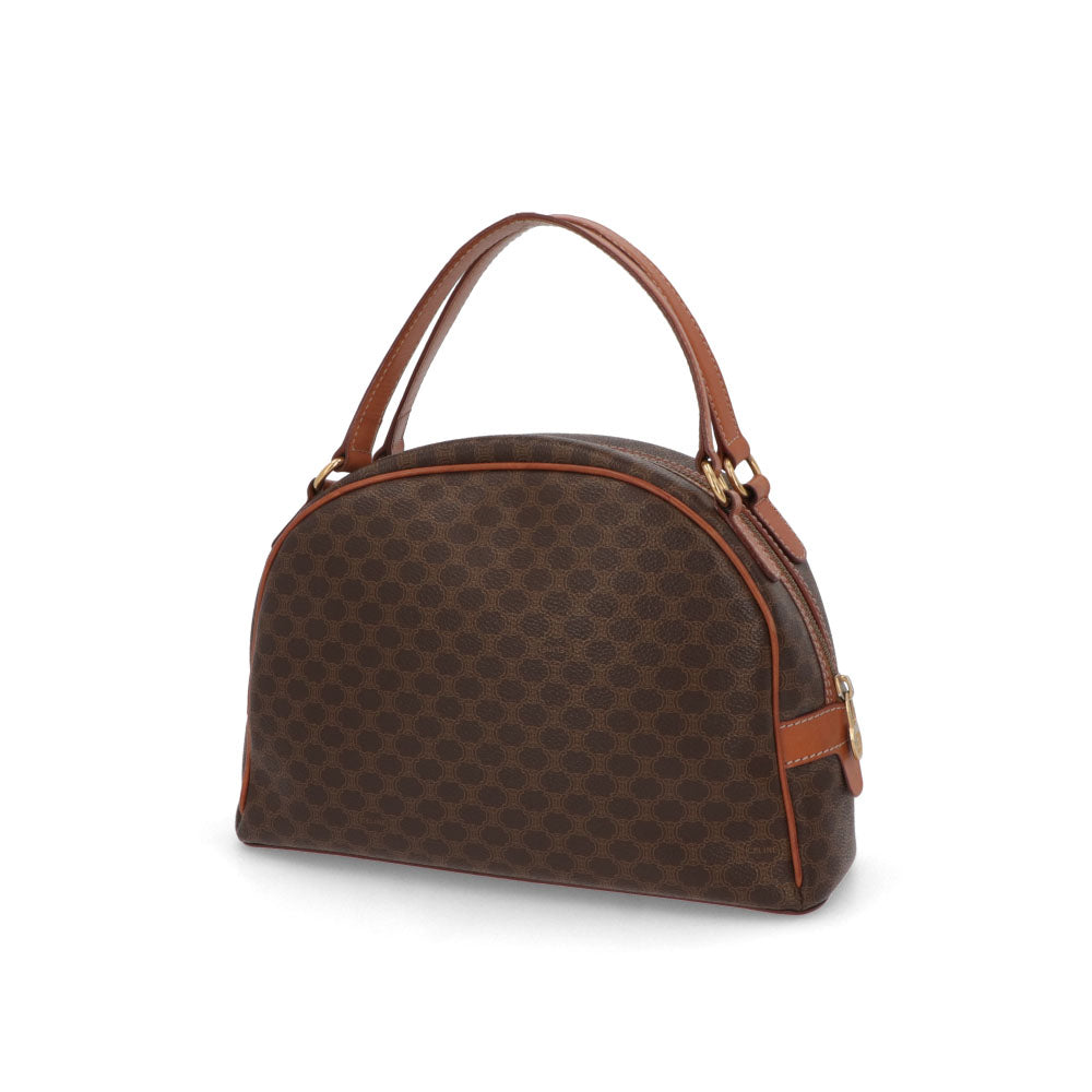 【中古/ABランク】 CELINE セリーヌ レディース バッグ ハンドバッグ マカダム ブラウン系 PVCレザー シリアルあり ヴィンテージ