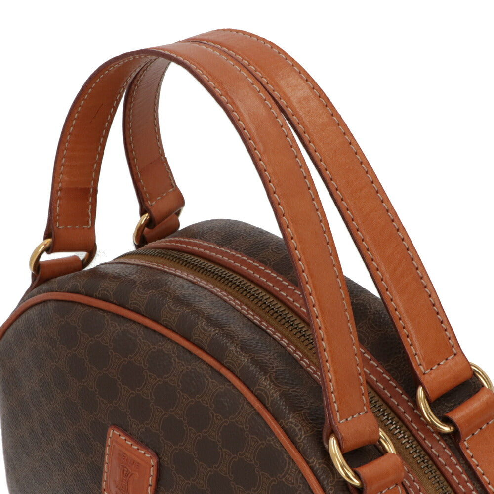 【中古/ABランク】 CELINE セリーヌ レディース バッグ ハンドバッグ マカダム ブラウン系 PVCレザー シリアルあり ヴィンテージ