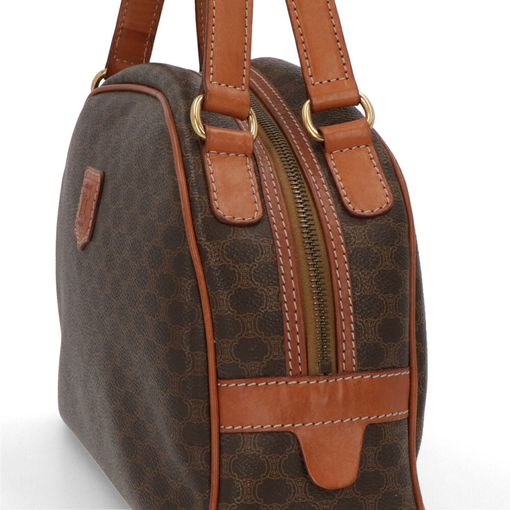 【中古/ABランク】 CELINE セリーヌ レディース バッグ ハンドバッグ マカダム ブラウン系 PVCレザー シリアルあり ヴィンテージ