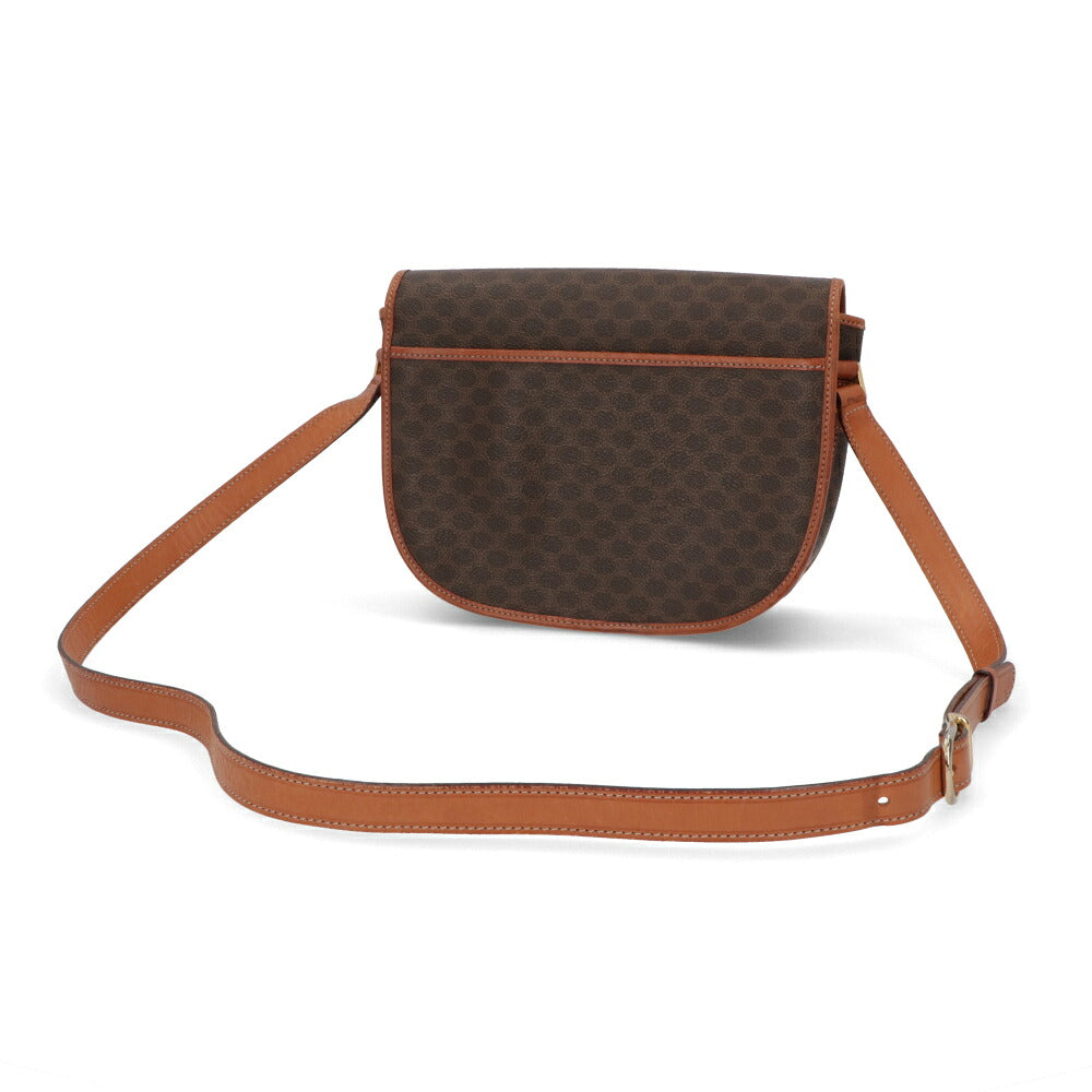 【中古/Bランク】 CELINE セリーヌ レディース バッグ ショルダーバッグ マカダム ブラウン系 レザー シリアルあり モノグラム