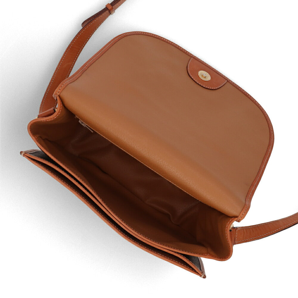 【中古/Bランク】 CELINE セリーヌ レディース バッグ ショルダーバッグ マカダム ブラウン系 レザー シリアルあり モノグラム