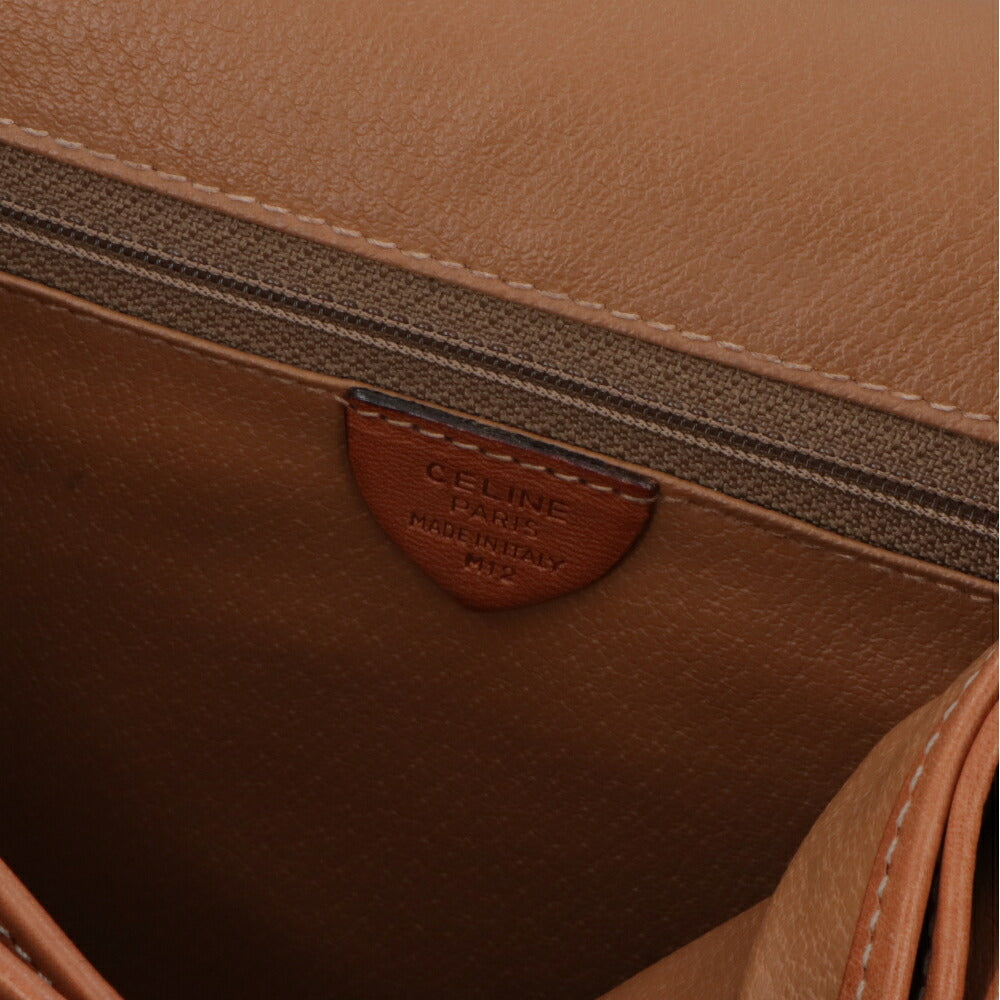 【中古/Bランク】 CELINE セリーヌ レディース バッグ ショルダーバッグ マカダム ブラウン系 レザー シリアルあり モノグラム