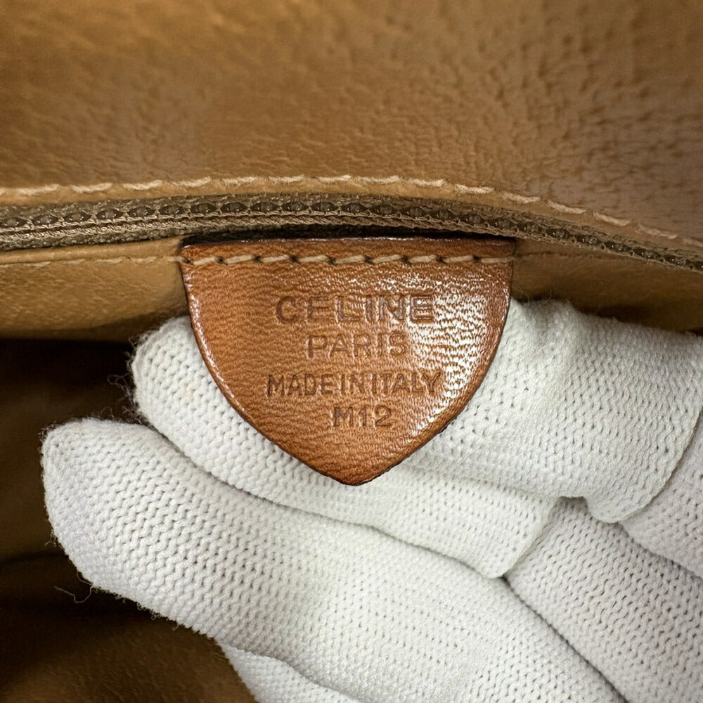 【中古/Bランク】 CELINE セリーヌ レディース バッグ ショルダーバッグ マカダム ブラウン系 レザー シリアルあり モノグラム