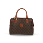 【中古/Bランク】 CELINE セリーヌ レディース バッグ ハンドバッグ マカダム ブラウン系 レザー シリアルあり マカダム ボストンバッグ