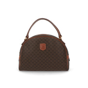 【中古/ABランク】 CELINE セリーヌ レディース バッグ ハンドバッグ マカダム ブラウン系 PVCレザー シリアルあり ヴィンテージ MC97