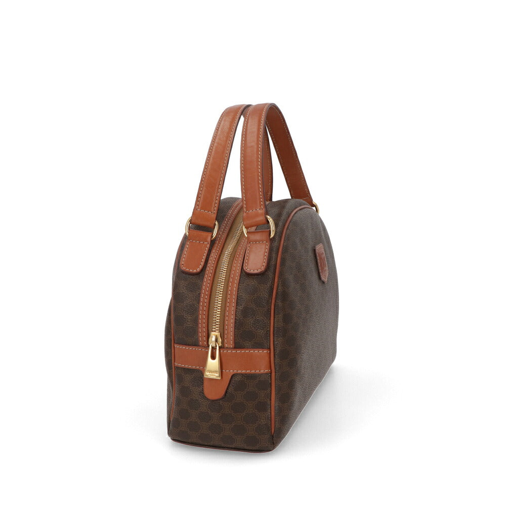 【中古/ABランク】 CELINE セリーヌ レディース バッグ ハンドバッグ マカダム ブラウン系 PVCレザー シリアルあり ヴィンテージ MC97