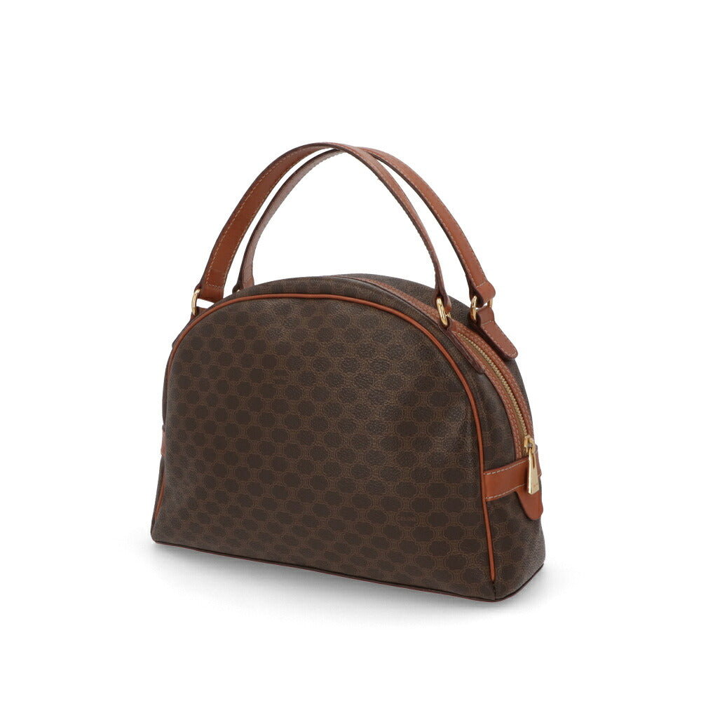 【中古/ABランク】 CELINE セリーヌ レディース バッグ ハンドバッグ マカダム ブラウン系 PVCレザー シリアルあり ヴィンテージ MC97