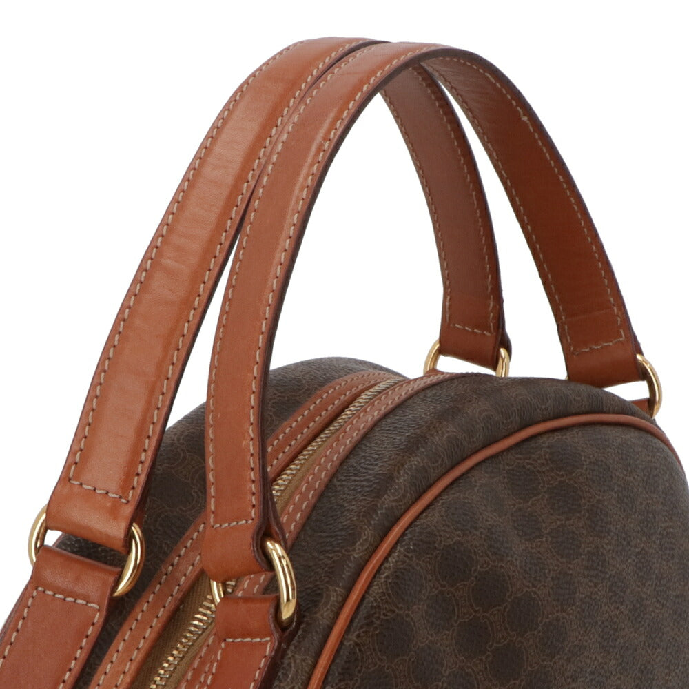 【中古/ABランク】 CELINE セリーヌ レディース バッグ ハンドバッグ マカダム ブラウン系 PVCレザー シリアルあり ヴィンテージ MC97