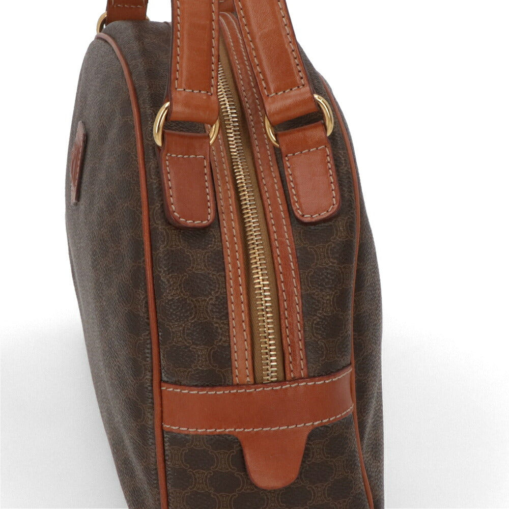 【中古/ABランク】 CELINE セリーヌ レディース バッグ ハンドバッグ マカダム ブラウン系 PVCレザー シリアルあり ヴィンテージ MC97