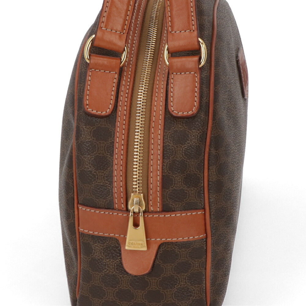 【中古/ABランク】 CELINE セリーヌ レディース バッグ ハンドバッグ マカダム ブラウン系 PVCレザー シリアルあり ヴィンテージ MC97