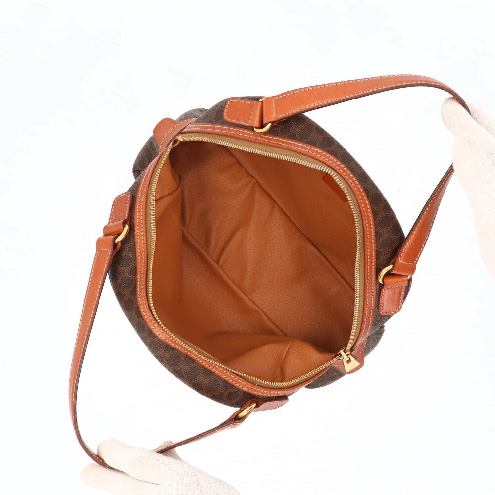 【中古/ABランク】 CELINE セリーヌ レディース バッグ ハンドバッグ マカダム ブラウン系 PVCレザー シリアルあり ヴィンテージ MC97