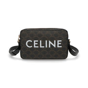 【中古/Aランク】 CELINE セリーヌ メンズ バッグ ショルダーバッグ ミディアム メッセンジャーバッグ ブラウン系 トリオンフ ロゴ 194502CIM