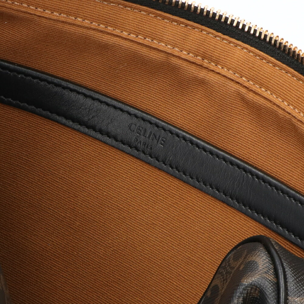 【中古/Aランク】 CELINE セリーヌ メンズ バッグ ショルダーバッグ ミディアム メッセンジャーバッグ ブラウン系 トリオンフ ロゴ 194502CIM