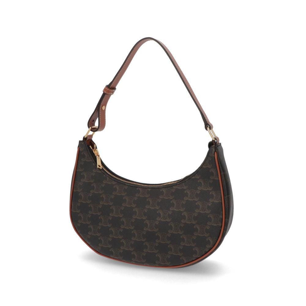 【中古/Aランク】 CELINE セリーヌ レディース バッグ ショルダーバッグ AVA バッグ ブラウン系 トリオンフ ホーボーバッグ 三日月バッグ 193952BZJ
