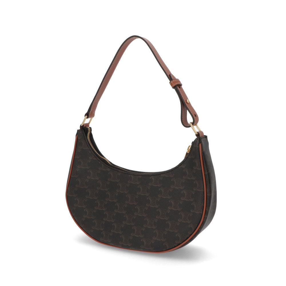 【中古/Aランク】 CELINE セリーヌ レディース バッグ ショルダーバッグ AVA バッグ ブラウン系 トリオンフ ホーボーバッグ 三日月バッグ 193952BZJ